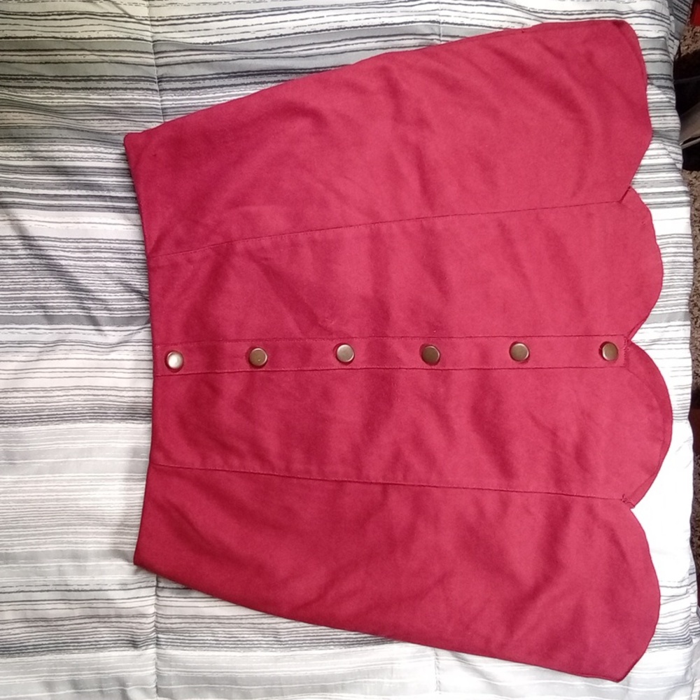 Lauren Conrad faux suede mini skirt